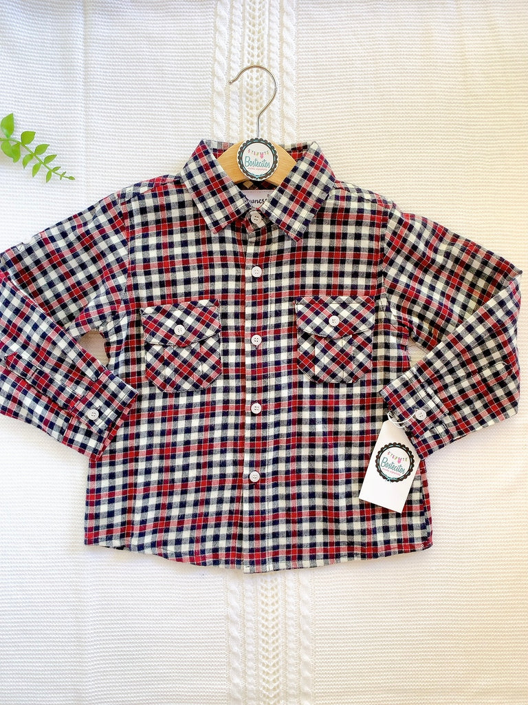 Camisa cuadros rojos