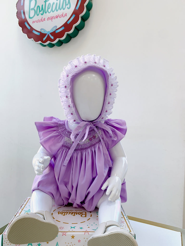 Ranita lilita bordada a mano con gorro (24 meses)