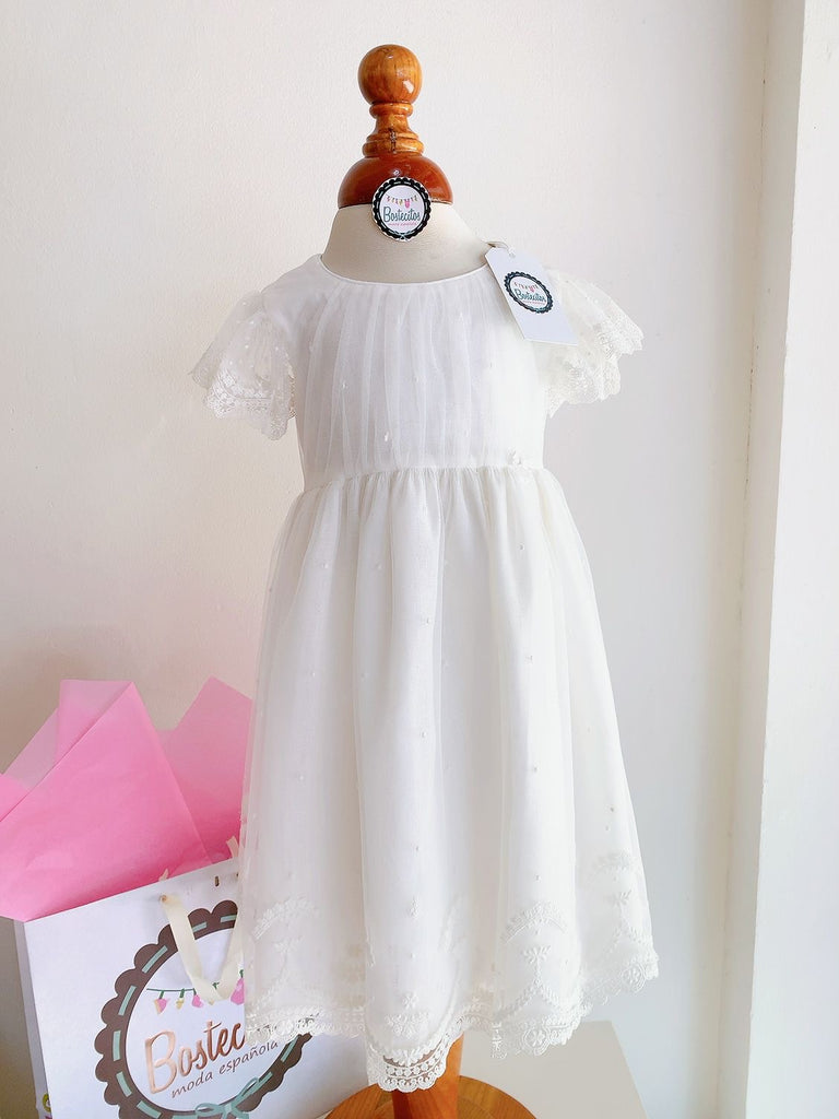 Vestido blanco Perla ceremonia
