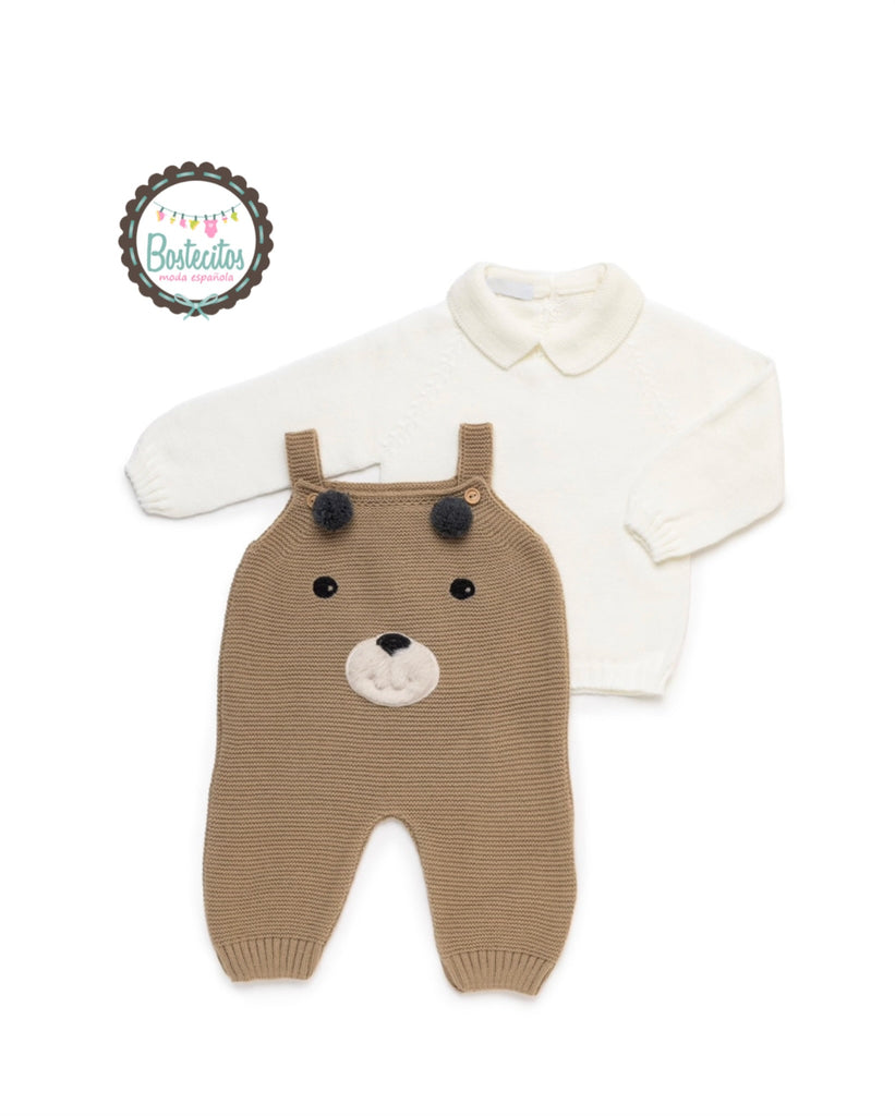 Conjunto tejido osito