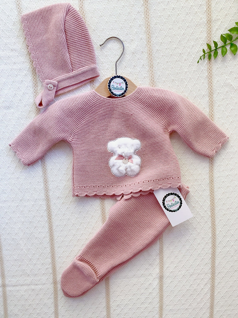 Tejido rosa palo osito