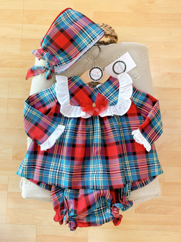Conjunto navideño con gorro y calzón