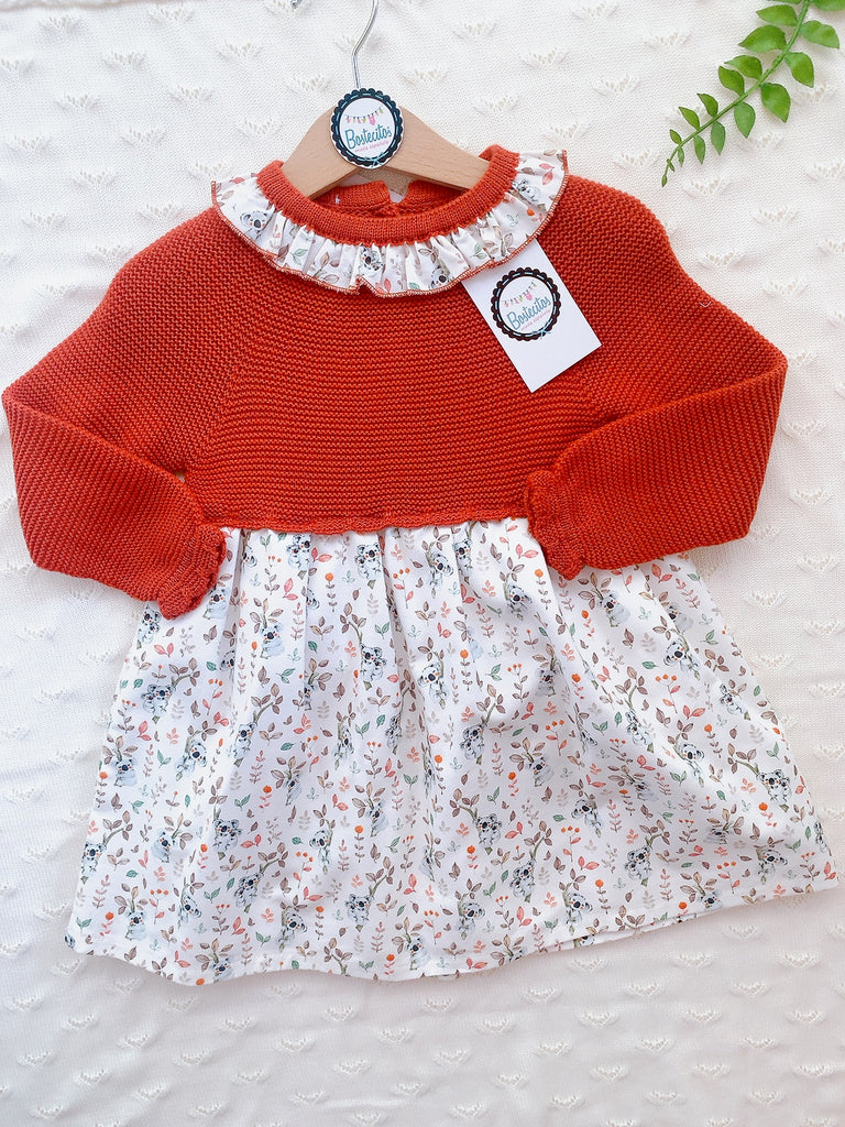 Vestido tejido con estampado koala ( 36 meses )