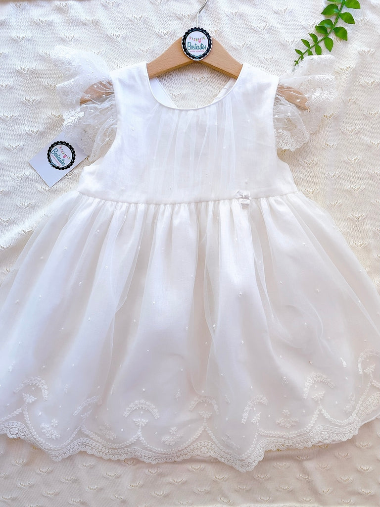 Vestido blanco Perla ceremonia
