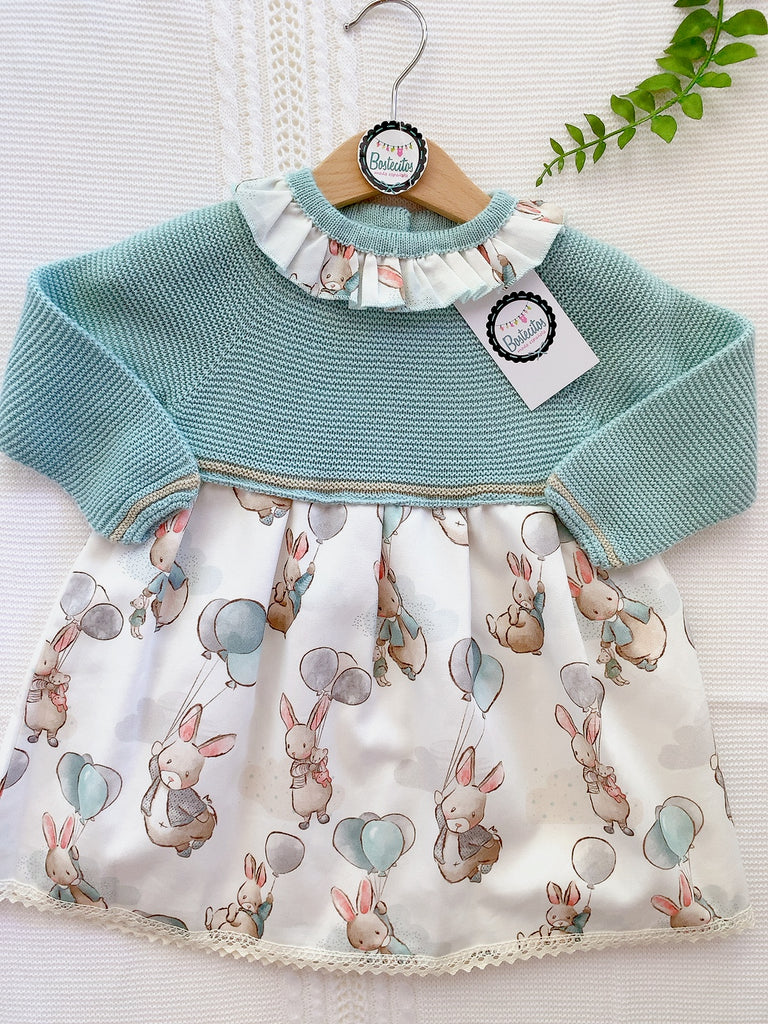 Vestido conejitos con globos (24 meses)