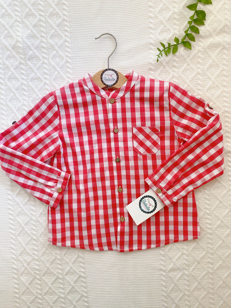 Camisa roja cuadros