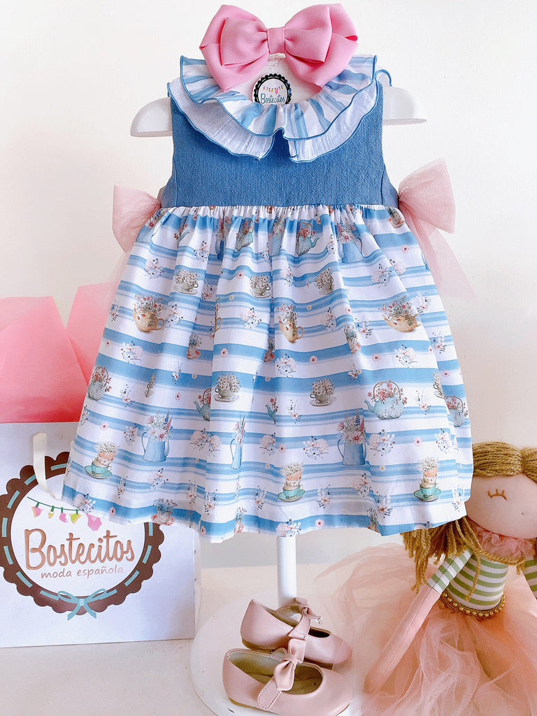 Vestido estampado teteras con flores
