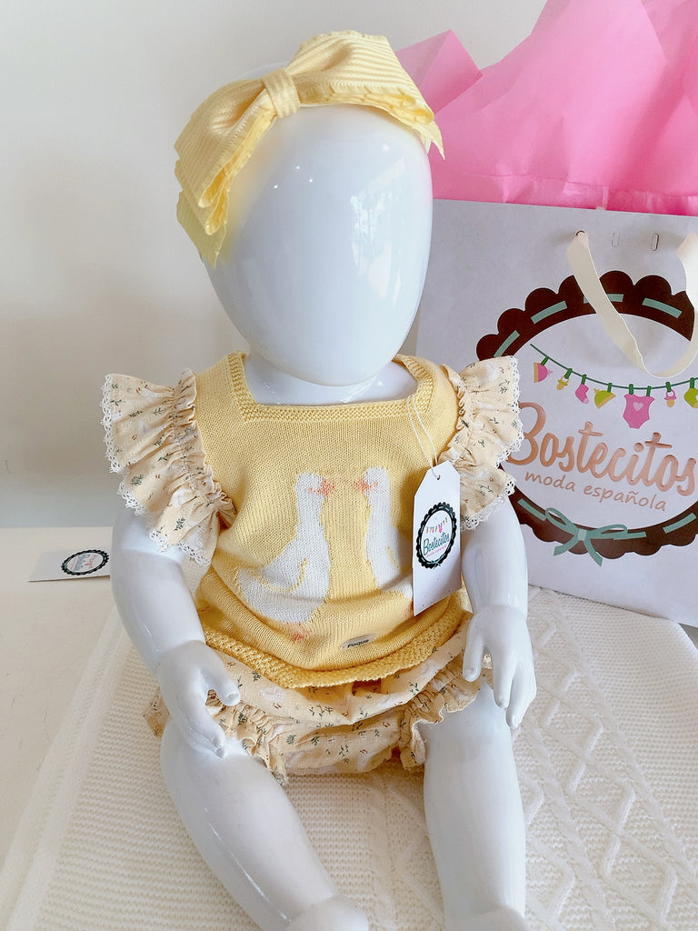 Conjunto amarillo patos