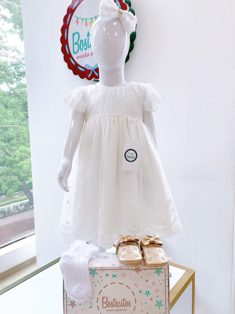 Vestido blanco Perla ceremonia