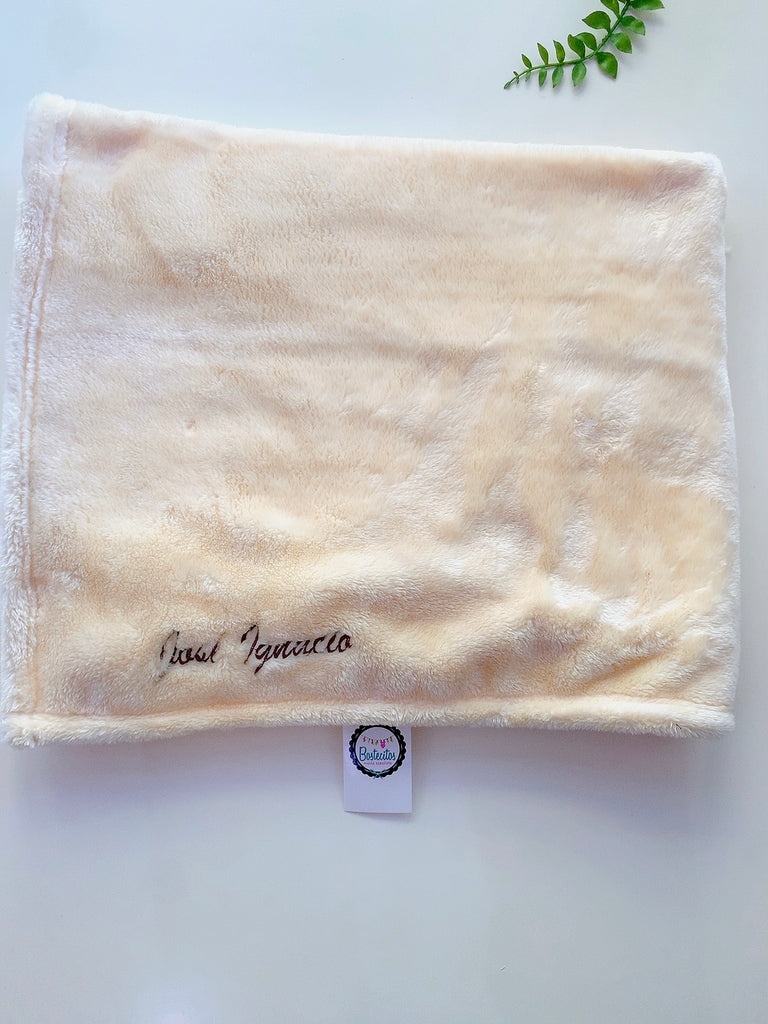 Cobija afelpada amarilla (se personaliza)