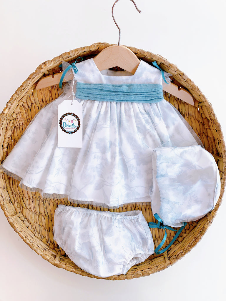 Conjunto verde lazo con gorro