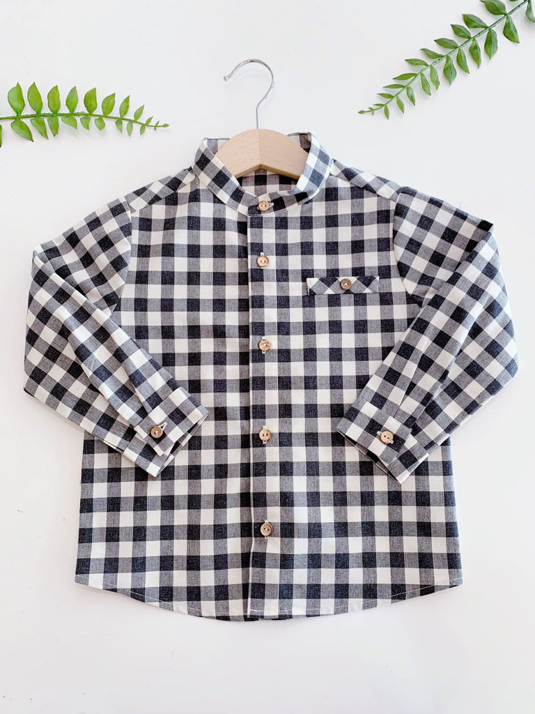 CAMISA CUADROS BLANCO Y NEGRO Bostecitos - Main Image