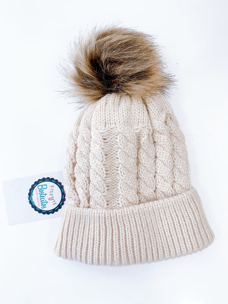 Gorro color camel