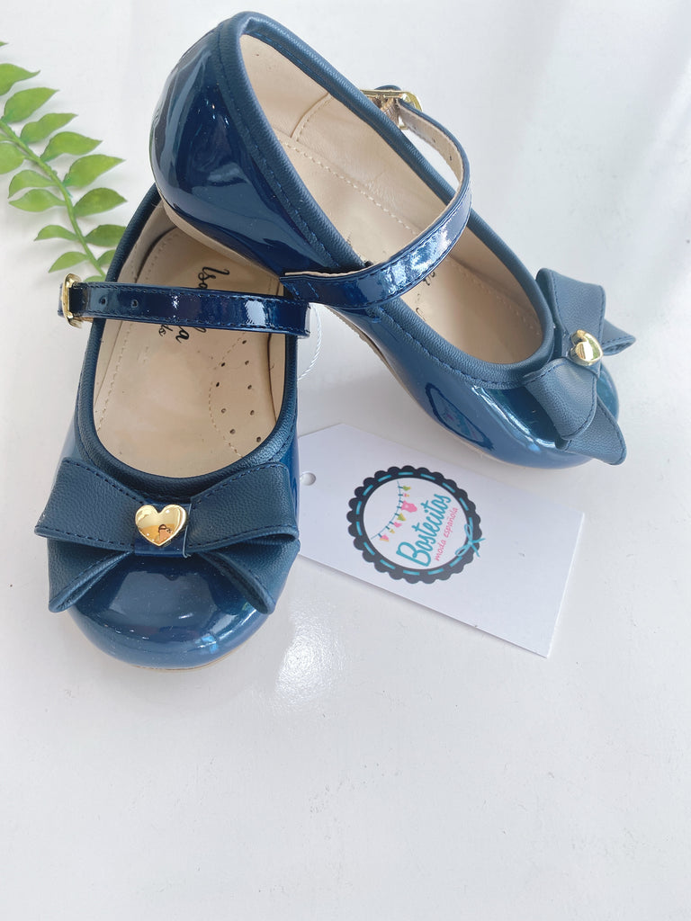 Zapato charol azul marino